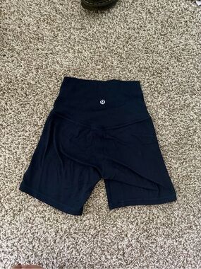lululemon High-Rise Navy Align Shorts